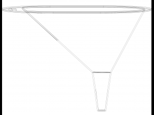 Plastic Slot Shaped Funnel 3Dプリントモデル