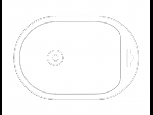 Plastic Slot Shaped Funnel 3Dプリントモデル