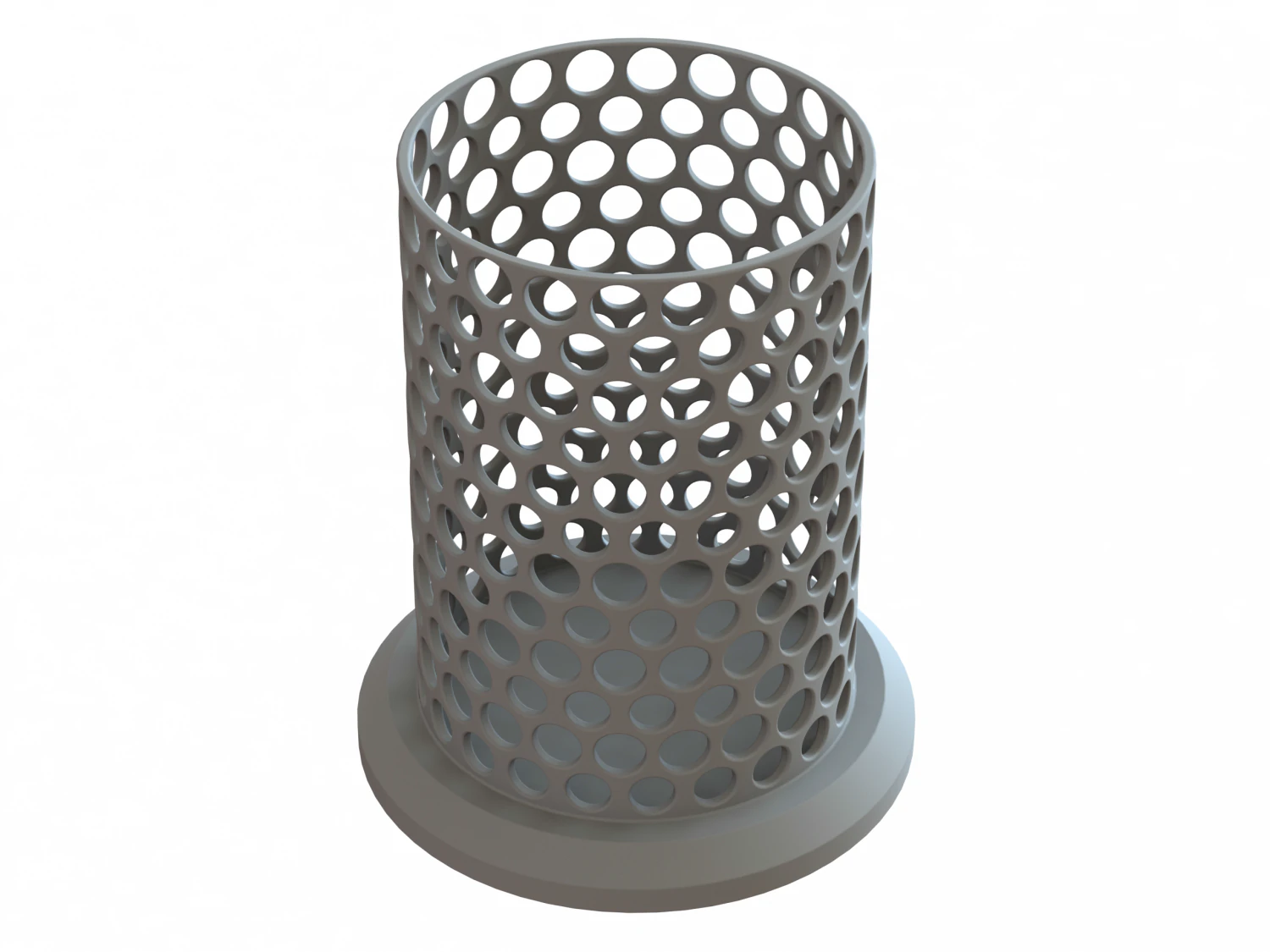 Plastic Organizer Round Holder 7 cm 3D Print Model .c4d .max .obj .3ds .fbx .stl .blend 