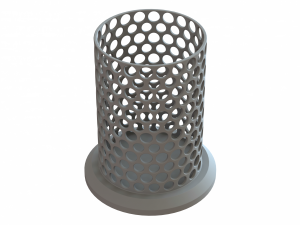 Plastic Organizer Round Holder 7 cm 3D-Druckmodell