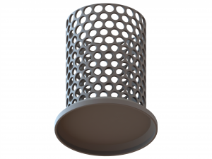 Plastic Organizer Round Holder 7 cm Model do druku 3D