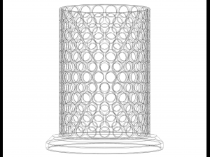 Plastic Organizer Round Holder 7 cm Model do druku 3D