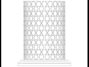 Plastic Organizer Round Holder 7 cm 3D Print Model