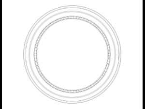 Plastic Organizer Round Holder 7 cm Model do druku 3D