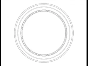 Plastic Organizer Round Holder 7 cm 3D Print Model