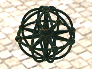 Wireframe Shape Geometric Sphere Linked 3D 打印模型