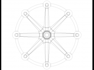 Wireframe Shape Geometric Sphere Linked Modelo de Impressão 3D