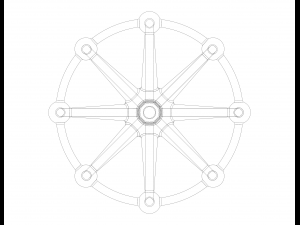Wireframe Shape Geometric Sphere Linked Modelo de Impressão 3D