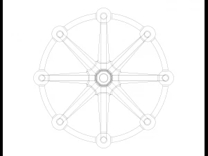 Wireframe Shape Geometric Sphere Linked 3D Print Model