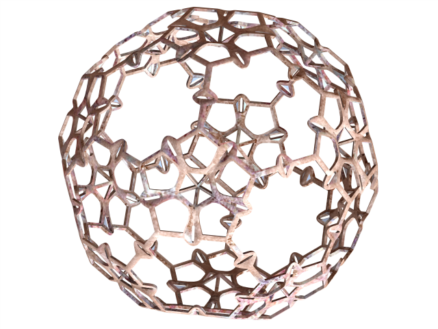 Wireframe Shape Sierpinski Buckyball 3D Print Model .c4d .max .obj .3ds .fbx .stl .blend 