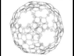 Wireframe Shape Sierpinski Buckyball 3D Print Model