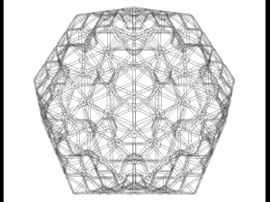 Wireframe Shape Icosahedron Flake Modelo de Impressão 3D