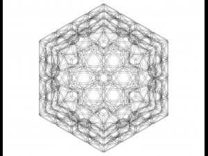 Wireframe Shape Icosahedron Flake Modelo de Impressão 3D