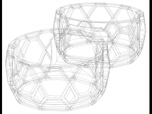 Dual Round Plastic Holder 3D 打印模型