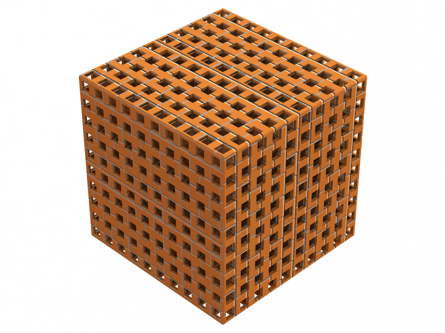 Simple Cubic Lattice Structure 3D Print Model .c4d .max .obj .3ds .fbx .stl .blend 