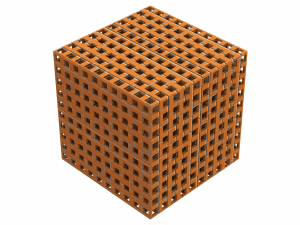 Simple Cubic Lattice Structure 3D Print Model