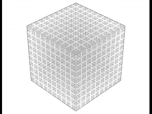 Simple Cubic Lattice Structure 3D Print Model