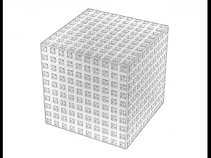 Simple Cubic Lattice Structure 3D Print Model