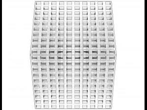 Simple Cubic Lattice Structure 3D Print Model