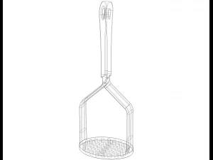 Manual Potato Masher Press 3D Print Model