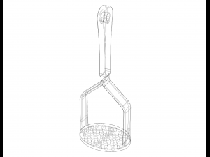 Manual Potato Masher Press 3D प्रिंट मॉडल