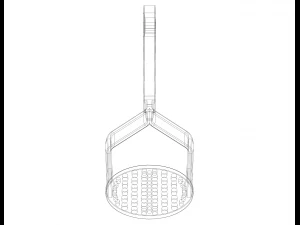 Manual Potato Masher Press 3D Print Model
