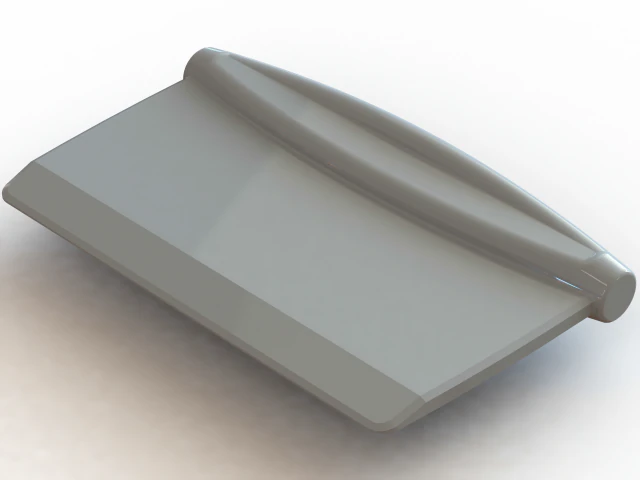 Hard plastic bankschraper 3D printmodel .c4d .max .obj .3ds .fbx .stl .blend 