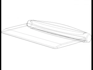 Hard plastic bankschraper 3D printmodel