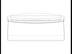 Hard plastic bankschraper 3D printmodel