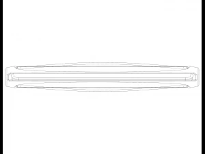 Hard plastic bankschraper 3D printmodel