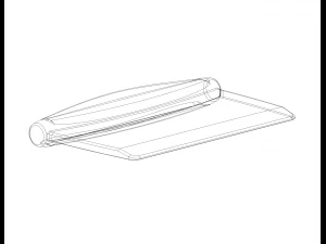 Hard plastic bankschraper 3D printmodel