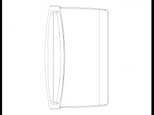 Hard plastic bankschraper 3D printmodel