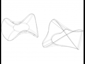 Moebius Shape Geometric Art 3D-Druckmodell