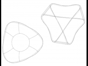 Moebius Shape Geometric Art 3D-Druckmodell