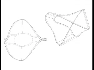 Arte geom&eacute;trica em forma de Moebius Modelo de Impressão 3D