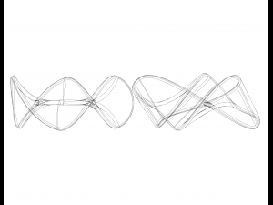 Moebius Shape Geometric Art 3D-Druckmodell