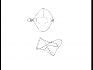 Moebius Shape Geometric Art 3D-Druckmodell