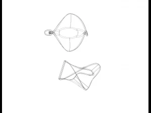 Arte geom&eacute;trica em forma de Moebius Modelo de Impressão 3D