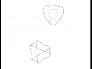 Moebius Shape Geometric Art 3D-Druckmodell