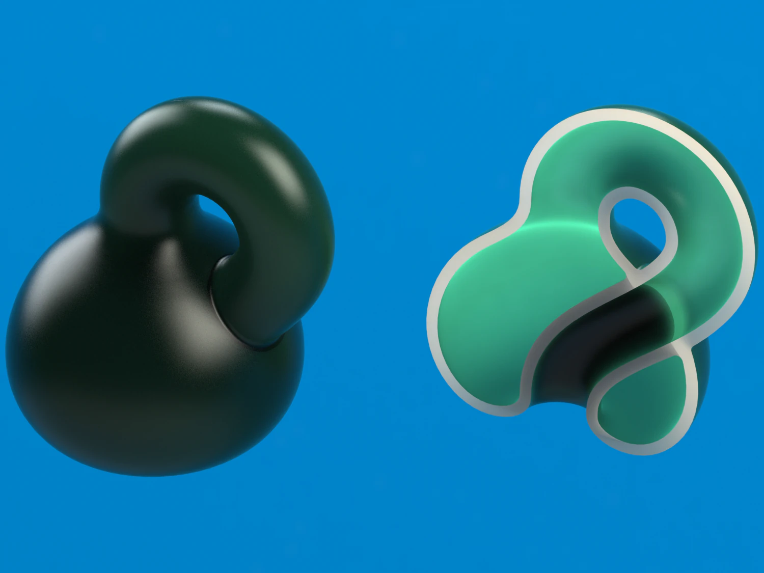 Optical illusion - Klein Bottle by MC Escher 3D Print Model .c4d .max .obj .3ds .fbx .stl .blend 