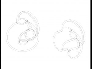 Optical illusion - Klein Bottle by MC Escher Model Cetak 3D