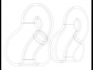 Optical illusion - Klein Bottle by MC Escher Model Cetak 3D