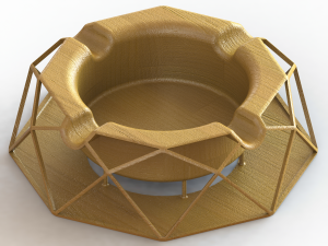 Cigarettes Ash Tray Lightweight for Smoker 3Dプリントモデル