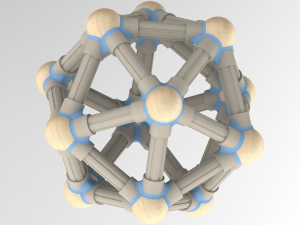 Icosahedral Structures with Atoms Modello di stampa 3D