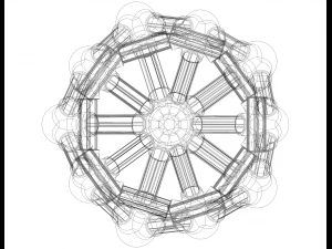 Icosahedral Structures with Atoms 3D Print Model