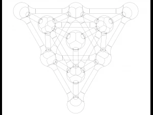 Tetra Structures with Atoms 3D Print Model