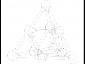 Tetra Structures with Atoms Modelo de impresión 3D