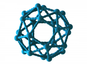 Snub Cube Structures with Atoms 3D Print Model