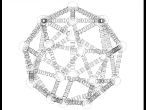 Snub Cube Structures with Atoms 3D Print Model