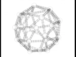 Snub Cube Structures with Atoms 3D Print Model